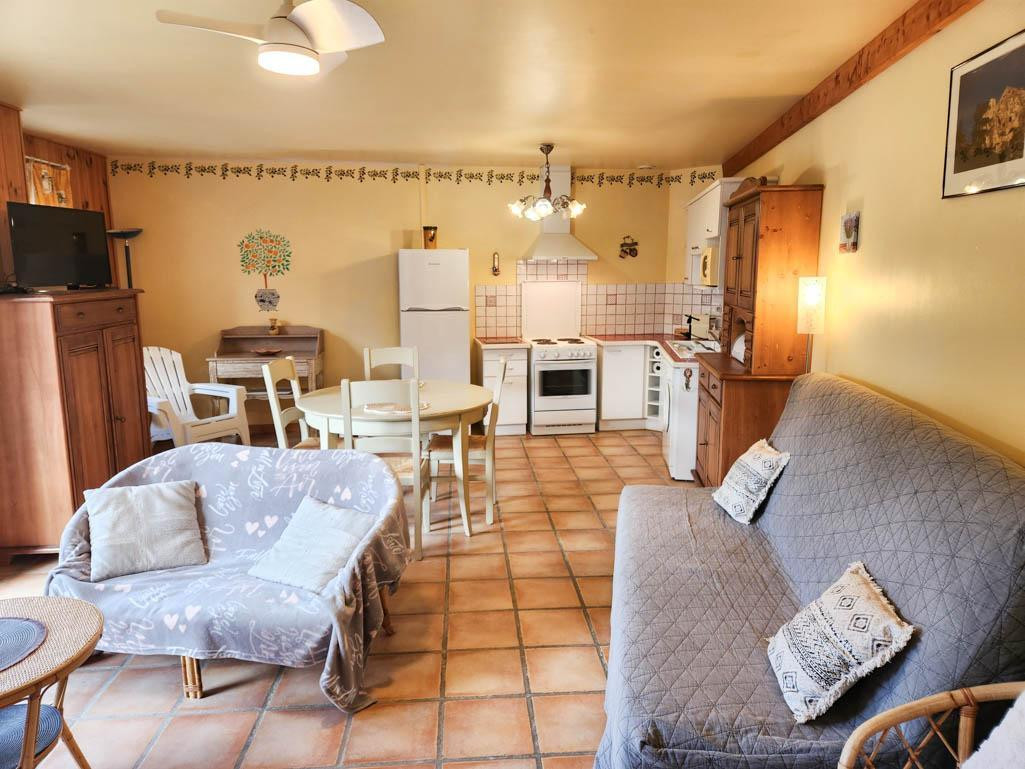 Pièce à vivre du gîte 4 personnes
